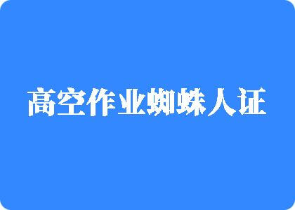 干的你爽不爽欧美一级在线高空作业蜘蛛人证